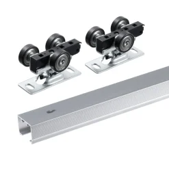 VEVOR Sliding Pocket Door Hardware Track Kit, 5.73 ft Heavy Duty Pocket Door Hardware Kit, Commercial Grade Pocket Door Hardware and Track Set for 24
