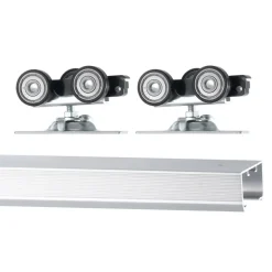 VEVOR Sliding Pocket Door Hardware Track Kit, 4.73 ft Heavy Duty Pocket Door Hardware Kit, Commercial Grade Pocket Door Hardware and Track Set for 24"-30" Wide Single Door, Smoothly and Easy to Install