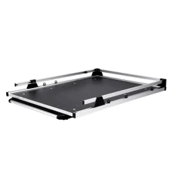 VEVOR Sliding Truck Bed Organizer, 78 x 48-Inch Heavy Duty Truck Bed Storage Drawer with 1000 lbs Capacity, Features 6 Movable Rings for Securing, 2-Postion Slide out Tray for Pickup Trucks, Black