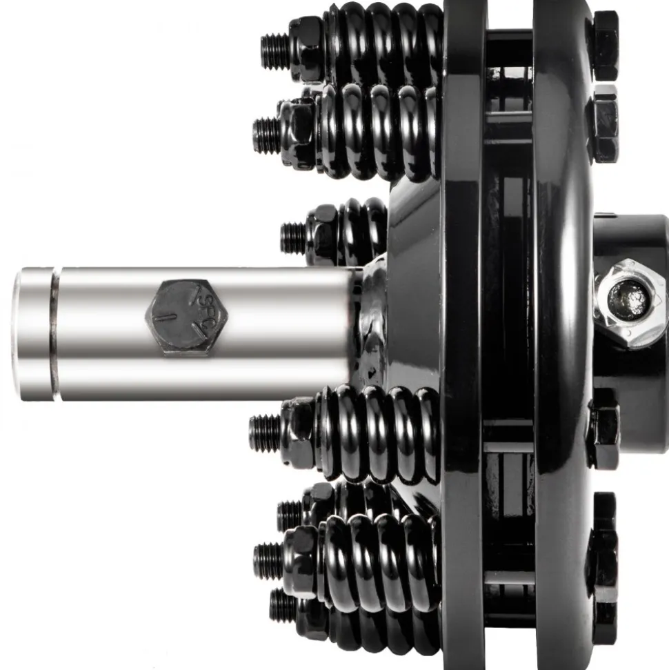 VEVOR Slip Clutch, 1 3/8" PTO Slip Clutch, Smooth Round Ends PTO Friction Clutch, Carburized Steel Tractor Slip Clutch, Adjustable Rotary Cutter Slip Clutch, Black Brush Hog Slip Clutch for PTO Shaft