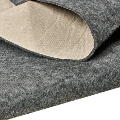 VEVOR - Slip-Resistant Rug Pad - Protective Cushioning Carpet Pad - 8' x 10' - 1/4"Thick - Dual Surface - Polyester Felt + Latex - Gray - 7-8㎡ Area Carpet Padding Rug Cushion Safe for All Floors