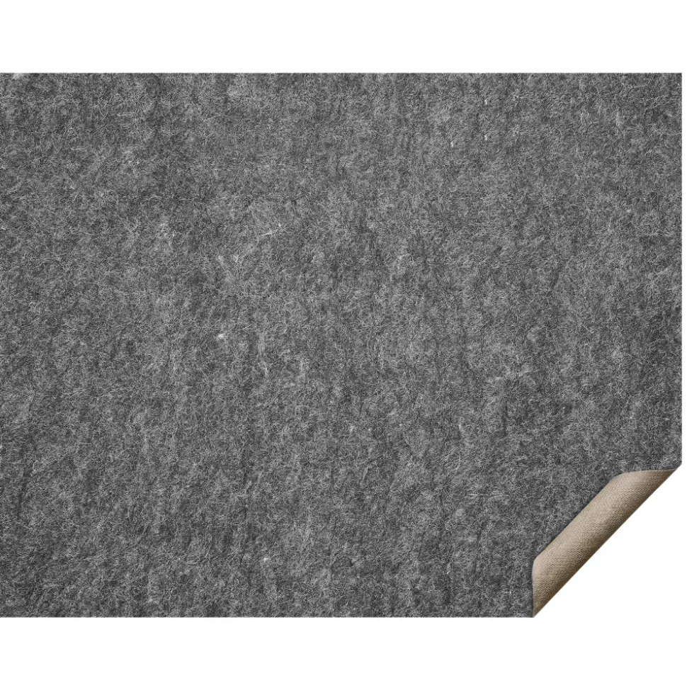 VEVOR - Slip-Resistant Rug Pad - Protective Cushioning Carpet Pad - 8' x 10' - 1/4"Thick - Dual Surface - Polyester Felt + Latex - Gray - 7-8㎡ Area Carpet Padding Rug Cushion Safe for All Floors