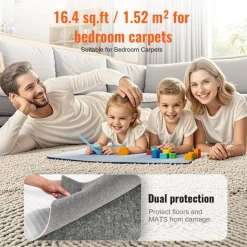 VEVOR - Slip-Resistant Rug Pad - Protective Cushioning Carpet Pad - 8' x 10' - 1/4