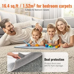 VEVOR - Slip-Resistant Rug Pad - Protective Cushioning Carpet Pad - 5' x 8' - 1/4