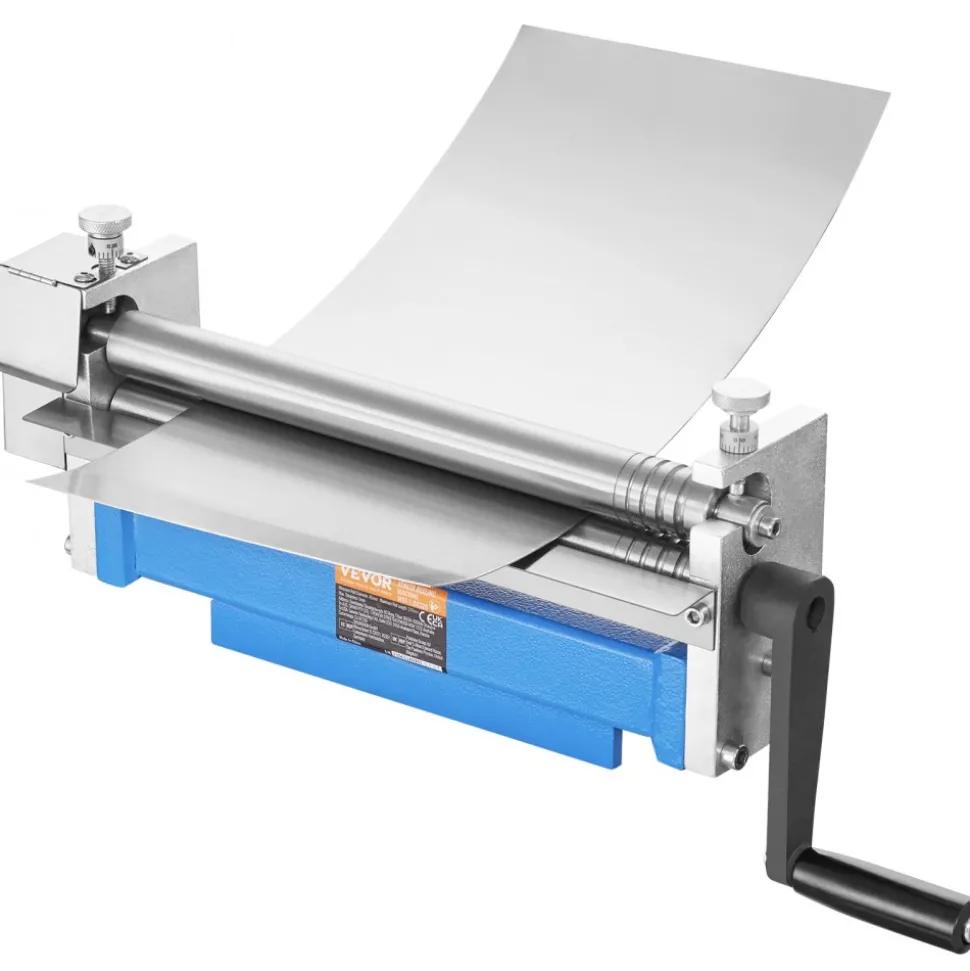 VEVOR Slip Roll Machine, 12.6 inches Forming Width in 20 Gauge Capacity, Sheet Metal Slip Roller Rolling Bending Machine, with 2 Detachable Rollers for Low Carbon Steel Copper Aluminum Alloy Sheet