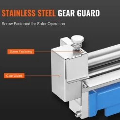 VEVOR Slip Roll Machine, 12.6 inches Forming Width in 20 Gauge Capacity, Sheet Metal Slip Roller Rolling Bending Machine, with 2 Detachable Rollers for Low Carbon Steel Copper Aluminum Alloy Sheet