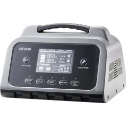 VEVOR Smart Battery Charger, 12A, 6V 12V 24V 36V 48V Lithium LiFePO4 Lead-Acid (Gel / AGM) Car Battery Charger, with LCD Display, Trickle Charging Maintainer Desulfator, for Car, Boat, Motorcycle
