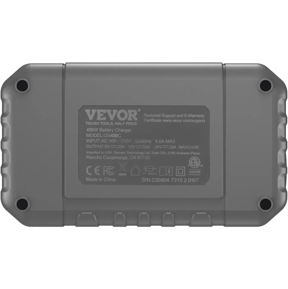 VEVOR Smart Battery Charger, 35-Amp, Lithium LiFePO4 Lead-Acid (AGM / Gel / SLA) Car Battery Charger with LCD Display, Trickle Charger Maintainer Desulfator for Boat Motorcycle Lawn Mower Deep Cycle