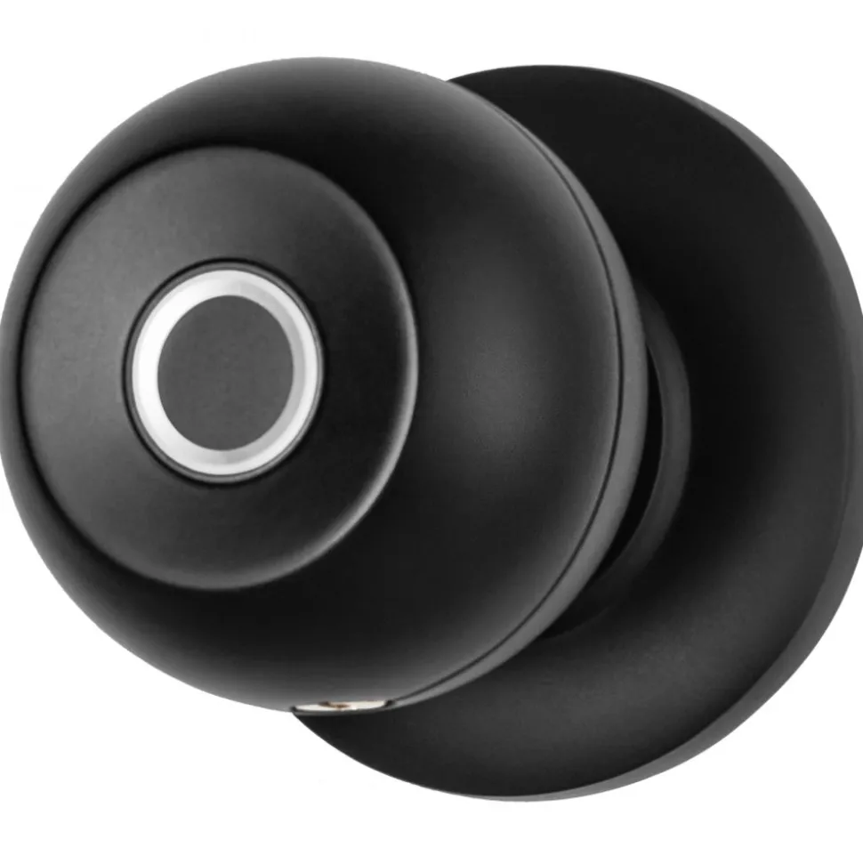 VEVOR Smart Door Knob, Biometric Door Lock Bluetooth Smart Lock, Fingerprint Smart Lock with APP Control, Easy Installation Door Lock, for Home Bedrooms, Cloakroom, Hotels, Apartments Offices, Black
