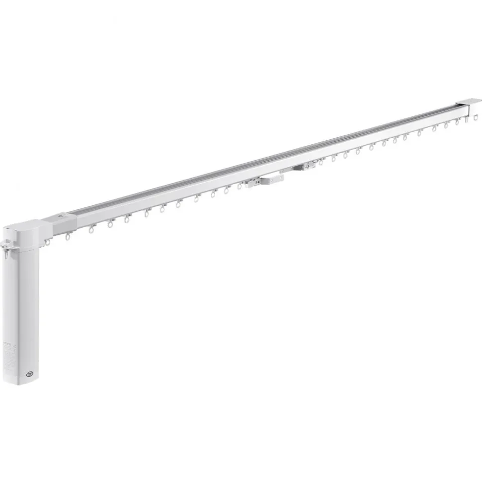 VEVOR Smart Electric Curtain Track, 71-118 inch Adjustable Length, Motorized Rod with Remote, Ceiling and Wall Mount, Automated Curtain Track System Compatible with Alexa, Google Home, App Control