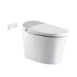 VEVOR Smart Toilet, Air Drying, Elongated Smart Toilet with Heated Seat, Clean Nozzle and Auto Freshening System, Easy Operated Toilet with Remote Control & LED Digital Display, Fits for  Bathrooms