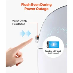 VEVOR Smart Toilet, Air Drying, Elongated Smart Toilet with Heated Seat, Clean Nozzle & Auto Freshening System, Auto Open/Close Toilet with Remote Control & LED Digital Display, Fits for  Bathrooms