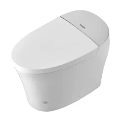 VEVOR Smart Toilet, Air Drying, Elongated Smart Toilet with Heated Seat, Clean Nozzle & Auto Freshening System, Auto Open/Close Toilet with Remote Control & LED Digital Display, Fits for Bathrooms