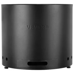 VEVOR Smokeless Fire Pit Stove Bonfire, H: 12.6 in x Dia: 15 in ,Wood Burning Fireplaces with Removable Ash Pan, SUS430 Stainless Steel inner Portable Outdoor Firepit, Ideal for Outdoor Patio Camping