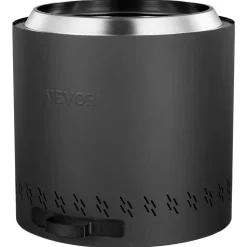 VEVOR Smokeless Fire Pit Stove Bonfire, H: 15.4 in x Dia: 15.7 in ,Wood Burning Fireplaces with Removable Ash Pan, SUS430 Stainless Steel Inner Portable Outdoor Firepit,for Outdoor Patio Camping