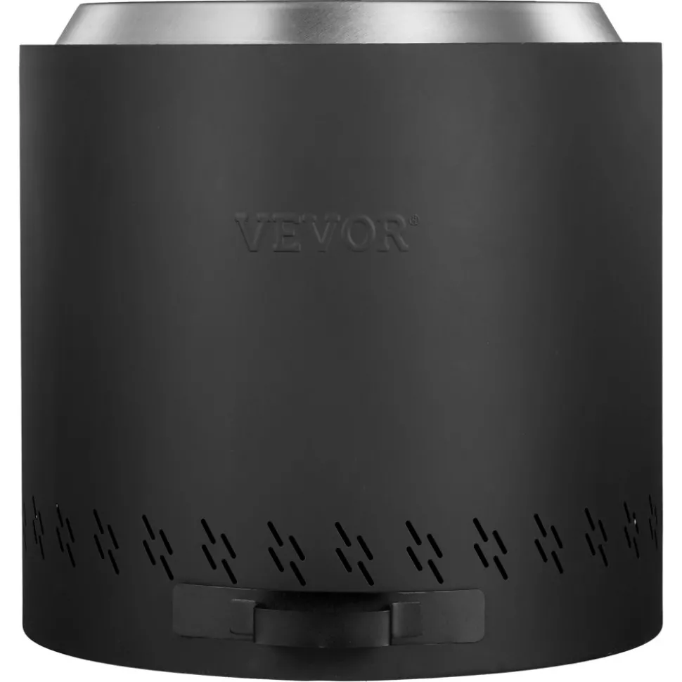 VEVOR Smokeless Fire Pit Stove Bonfire, H: 15.4 in x Dia: 15.7 in ,Wood Burning Fireplaces with Removable Ash Pan, SUS430 Stainless Steel Inner Portable Outdoor Firepit,for Outdoor Patio Camping