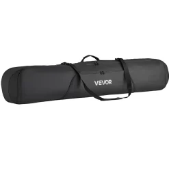 VEVOR Snowboard Bag, Up to 65 in/165 cm, Padded Skis & Snowboards Bag for Air Travel, 600D Waterproof Oxford Fabric, with Adjustable Inner Straps, for Skis Poles Goggles Gloves Helmet Boots (Black)