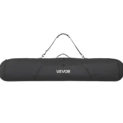 VEVOR Snowboard Bag, Up to 65 in/165 cm, Padded Skis & Snowboards Bag for Air Travel, 600D Waterproof Oxford Fabric, with Adjustable Inner Straps, for Skis Poles Goggles Gloves Helmet Boots (Black)