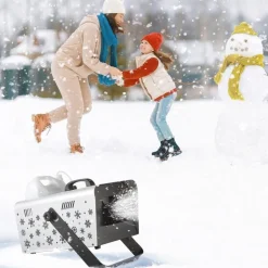 VEVOR Snow Machine, 1500W Handheld/Hanging Snow Maker By Wireless Remote Control, Portable Snowmaking Machine, High Output Snowflake Maker with 5L Tank for Christmas Party Wedding Stage Effects