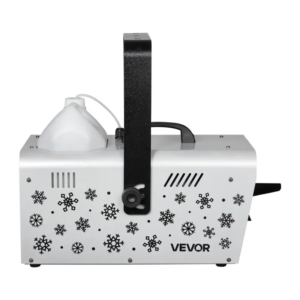 VEVOR Snow Machine, 1500W Handheld/Hanging Snow Maker By Wireless Remote Control, Portable Snowmaking Machine, High Output Snowflake Maker with 5L Tank for Christmas Party Wedding Stage Effects