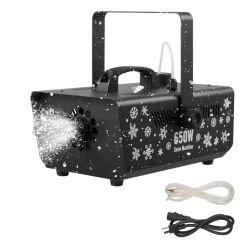VEVOR Snow Machine, 650W Handheld/Hanging Fake Snow Maker, Snowmaking Machine with Portable Handle, Outdoor & Indoor Artificial Snowflake Maker for DJ Stage Parties Christmas Decor
