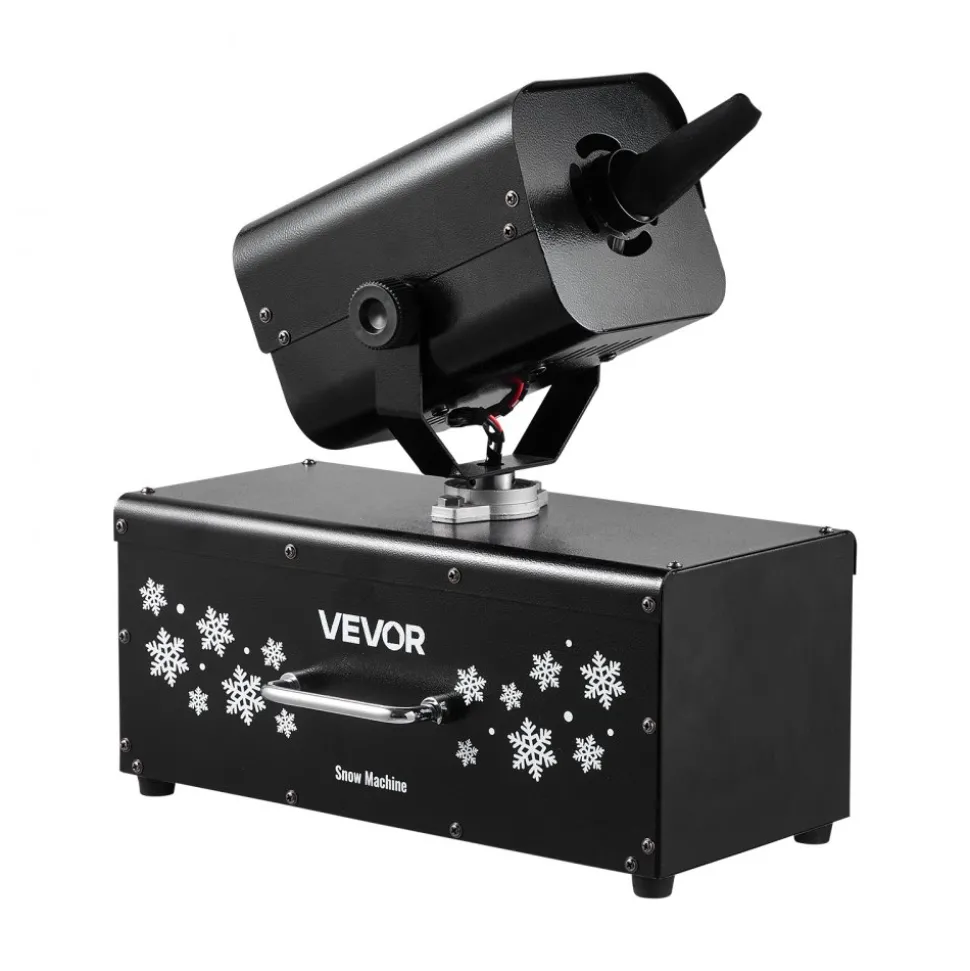 VEVOR Snow Machine, 1200W 90° Shaking Head Snow Maker with Wireless Remote Control, High Output Snowmaking Machine Coverage up to 12 ㎡ for Christmas Wedding Parties Stage Snowflake Effect