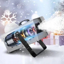 VEVOR Snow Machine, 1500W Snow Maker Machine with 2 Remotes Control and 5L Large Capacity Water Tank, High Output Snowflake Maker Stage Snow Effect for Christmas, Halloween, Wedding, DJ Parties