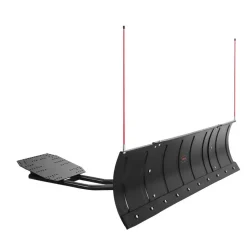 VEVOR Snow Plow Blade, 43 in/72 in Width Adjustable Snow Plow Kit, Easy to Detach, Universal Mount Plowing Attachment with Rubber Flaps, Heavy Duty Steel Blade, Compatible with Most UTV &  ATV