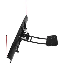 VEVOR Snow Plow Blade, 43 in/72 in Width Adjustable Snow Plow Kit, Easy to Detach, Universal Mount Plowing Attachment with Rubber Flaps, Heavy Duty Steel Blade, Compatible with Most UTV &  ATV