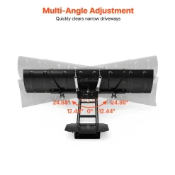 VEVOR Snow Plow Kit 43 in/72 in Width Adjustable Universal Plow Attachment, for Most ATVs and UTVs, Height & Left-Right Adjustable, 3 Mount Options, Steel ATV Scrape Blade, Efficient Snows Clearing