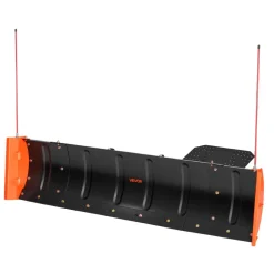 VEVOR Snow Plow Kit 43 in/60 in Width Adjustable Plow Attachment Side Wings, for Most ATVs & UTVs, Height & Left-Right Adjustable, 3 Mount Options, Universal Steel ATV Scrape Blade, Efficient Clearing