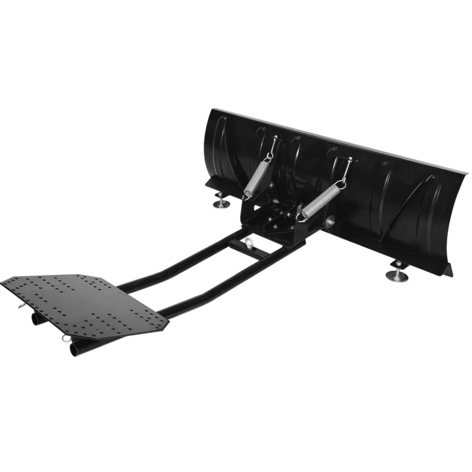 VEVOR Snow Plow Kit, 48in Universal Snow Plow Attachment, Height & Left-Right Adjustable, Quick To Detach, Steel ATV Scrape Blade, 3 Mount Options, Efficient Snows Clearing, for Most ATVs & UTVs
