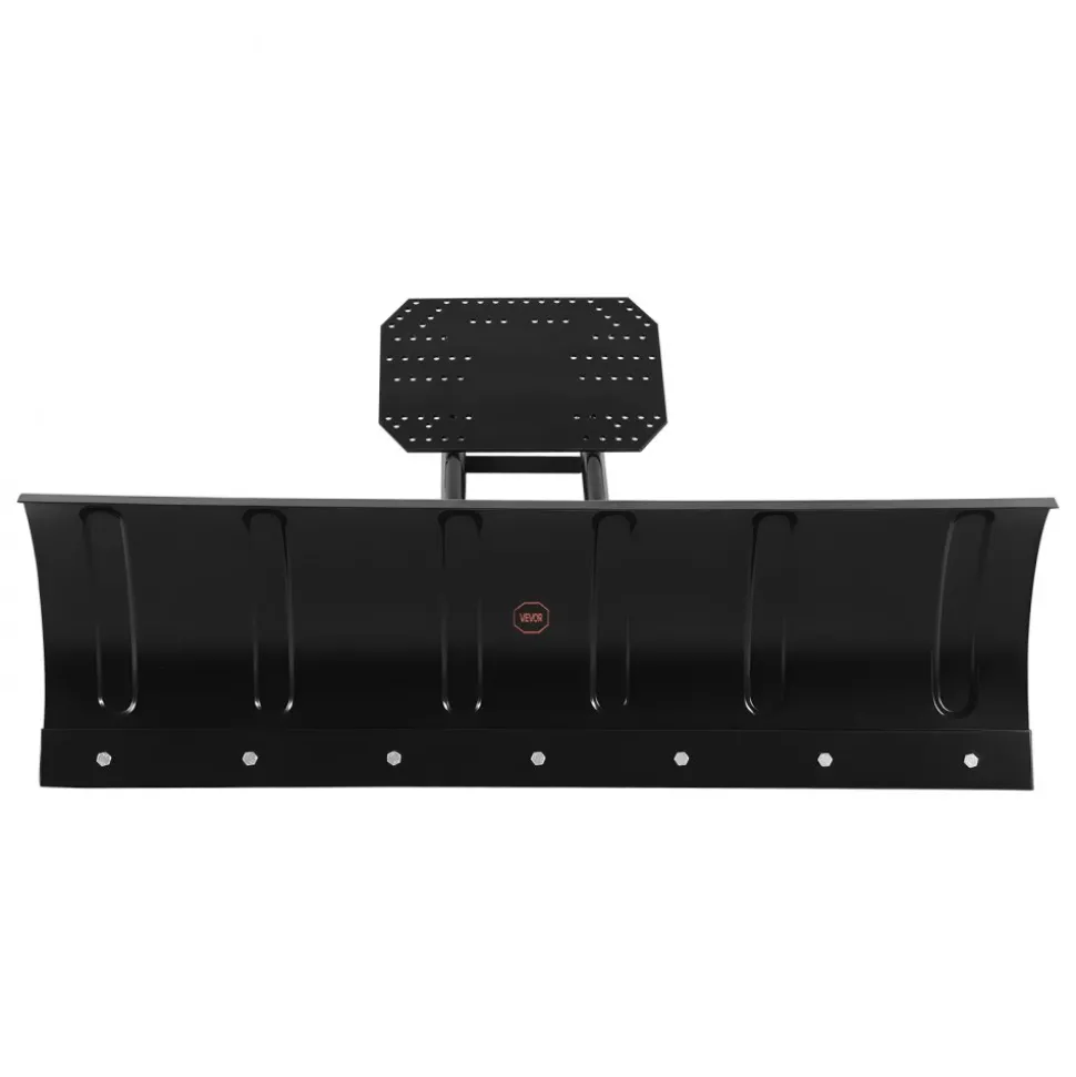 VEVOR Snow Plow Kit, 48in Universal Snow Plow Attachment, Height & Left-Right Adjustable, Quick To Detach, Steel ATV Scrape Blade, 3 Mount Options, Efficient Snows Clearing, for Most ATVs & UTVs