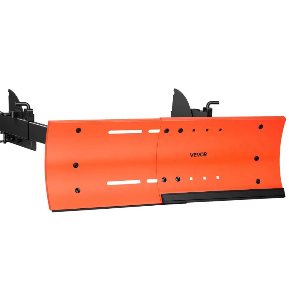 VEVOR Snow Plow Kit 22 to 32 in Width Adjustable Universal Plow Attachment, for Most Snowblowers, Dual-Mode Operation, Quick to Detach, Foldable Steel Scrape Blade, Efficient Snows Clearing, Black