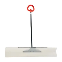 VEVOR Snow Pusher Shovel, 48 in Outdoor Snowplow Shovel with Ergonomic Grip, HDPE Plastic Blade, Winter Shovels with Segmented Handle, Metal Edged Strip, Portable Snow Removal Tool for Driveway Garden