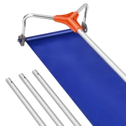 VEVOR Snow Roof Rake, 17 in Aluminum Blade, 4.1-17.2 ft Adjustable Roof Snow Scraper with Wheels & Slide, Lightweight Snows Removal Tool for House Rooftop Leaves Debris Clearing