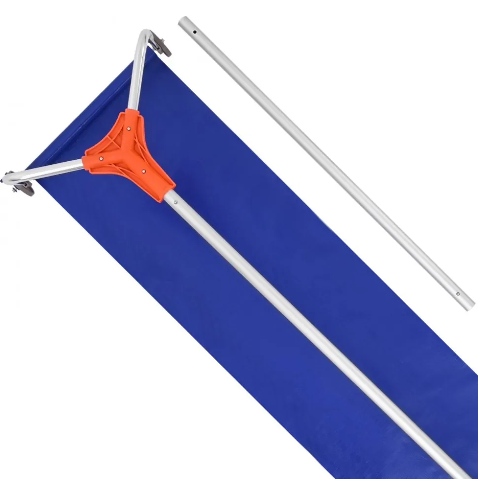 VEVOR Snow Roof Rake, 17 in Aluminum Blade, 4.1-17.2 ft Adjustable Roof Snow Scraper with Wheels & Slide, Lightweight Snows Removal Tool for House Rooftop Leaves Debris Clearing