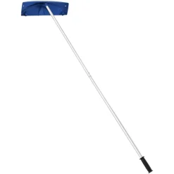 VEVOR Snow Roof Rake, 24 in PP Plastic Blade, 3.8-18.2 ft Adjustable Roof Snow Scraper with Wheels, Anti-Slip Handle Snows Removal Tool, Lightweight House Rooftop Rake for Leaves Debris Removal