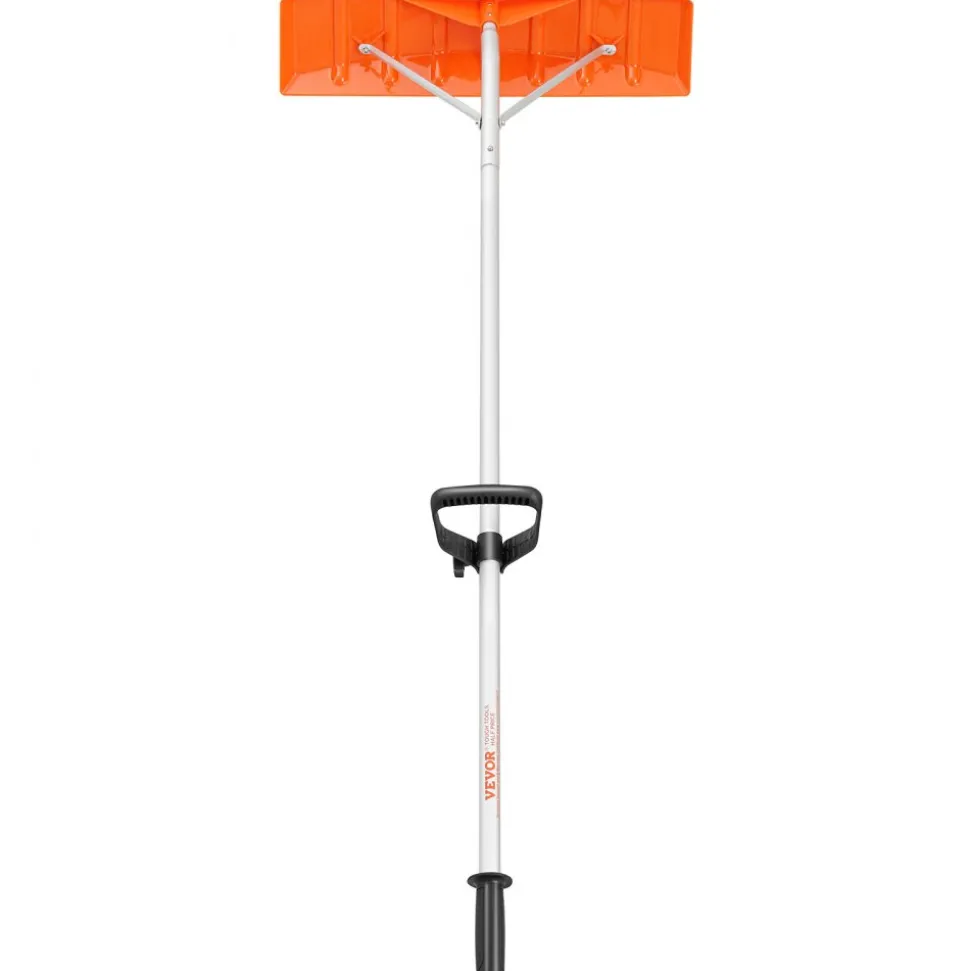 VEVOR Snow Roof Rake, 25" Plastic Blade Snow Removal Tool, 21ft Reach Aluminium Handle, Superior Roof Shovel with Anti-Slip Handle Grip, Easy to Setup & Use for House Roof, Car Snow, Wet Leaves