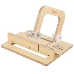VEVOR Soap Cutter, 0-2 inch Adjustable Thickness, Wood Soap Slicer with Stainless Steel Adjustable Wire Tension, with Extra Wires, Multi Handmade Cutter for Candles, DIY Making Cutting Tool