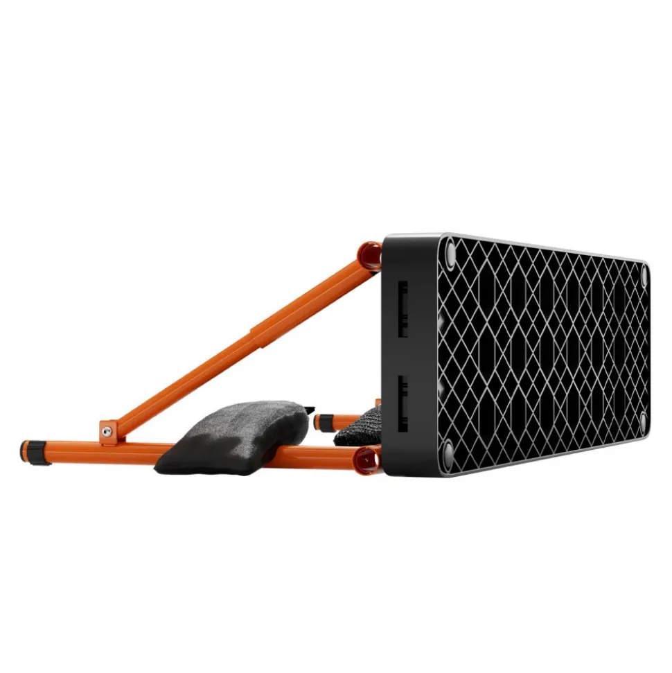 VEVOR Soccer Rebounder Board, 37.4 x 9.8 in Portable Soccer Rebound Wall, Dual Surface Sports Kick Back Trainer, 3 Adjustable Angles, Easy Setup Ball Practice Equipment for Passing & Reaction Skills