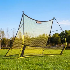 VEVOR Soccer Rebounder Net, 2-in-1 Soccer Goal Rebounder, Thickened Fiberglass Poles Iron Pipe for Team Solo Control, Passing Practice, Easy Setup Ball Training Equipment for Teens & Adults, 72