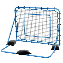 VEVOR Soccer Rebounder Net, Quick-Switch Angle Soccer Goal Rebounder for Control, Passing Practice, Heavy-Duty Iron Frame & PE Net, Easy Setup Ball Training Aids & Equipment for Teens&Adults,5 x 4 ft