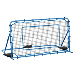 VEVOR Soccer Rebounder Net, Quick-Switch Angle Soccer Goal Rebounder for Control, Passing Practice, Heavy-Duty Iron Frame & PE Net, Easy Setup Ball Training Aids & Equipment for Teens&Adults,7 x 4 ft