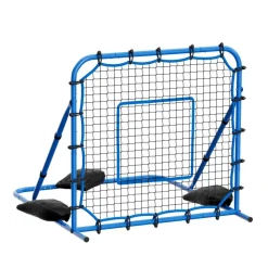 VEVOR Soccer Rebounder Net, Quick-Switch Angle Soccer Goal Rebounder for Control, Passing Practice, Heavy-Duty Iron Frame & PE Net, Easy Setup Ball Training Equipment for Teens&Adults,3.7 x 3.7 ft