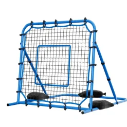 VEVOR Soccer Rebounder Net, Quick-Switch Angle Soccer Goal Rebounder for Control, Passing Practice, Heavy-Duty Iron Frame & PE Net, Easy Setup Ball Training Equipment for Teens&Adults,3.7 x 3.7 ft