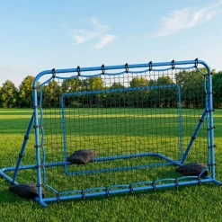 VEVOR Soccer Rebounder Net, Quick-Switch Angle Soccer Goal Rebounder for Control, Passing Practice, Heavy-Duty Iron Frame & PE Net, Easy Setup Ball Training Aids & Equipment for Teens&Adults,6 x 4 ft