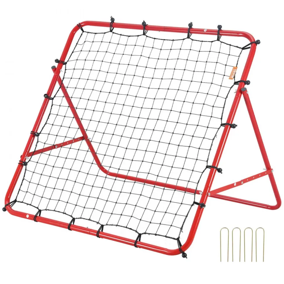 VEVOR Soccer Rebounder Rebound Net, Kick-Back 39"x39", Portable Football Training Gifts, Aids & Equipment for Kids Teens & All Ages, Easy Set Up & Perfect Storage