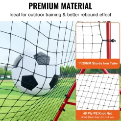VEVOR Soccer Rebounder Rebound Net, Kick-Back 39