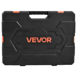 VEVOR Socket Set, 163 Pieces, 3/8 & 1/4 & 1/2 inch Drive Socket Tool Set, SAE and Metric, Deep and Standard, Mechanic Tool Kit with Storage Case, Chrome Plated CR-V Alloy Steel, for Automotive Repair